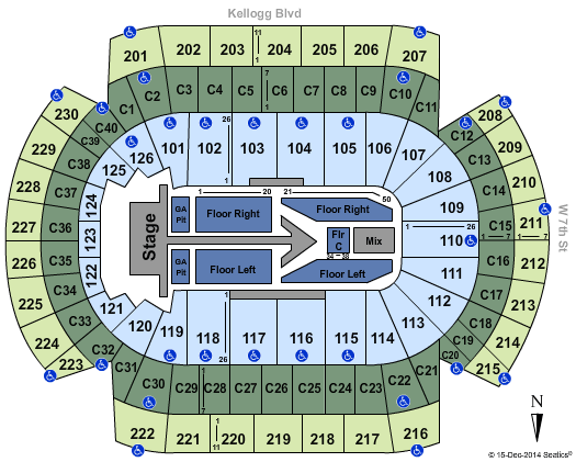 Xcel Energy Center Maroon 5 Seating Chart