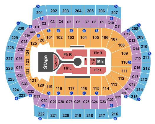Xcel Energy Center Michael Buble Seating Chart