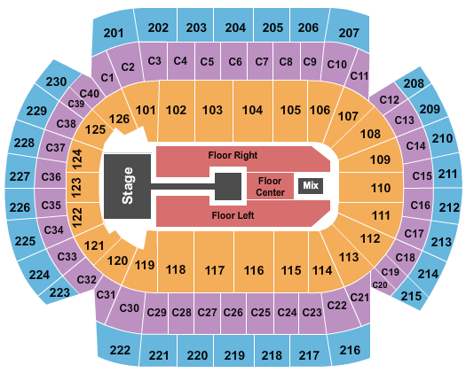 Xcel Energy Center Micheal Buble 2 Seating Chart
