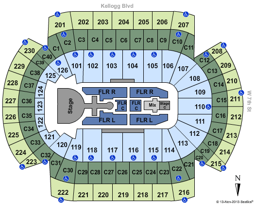 Xcel Energy Center Miley Cyrus Seating Chart
