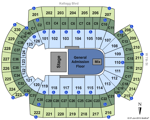 Xcel Energy Center Nine Inch Nails Seating Chart
