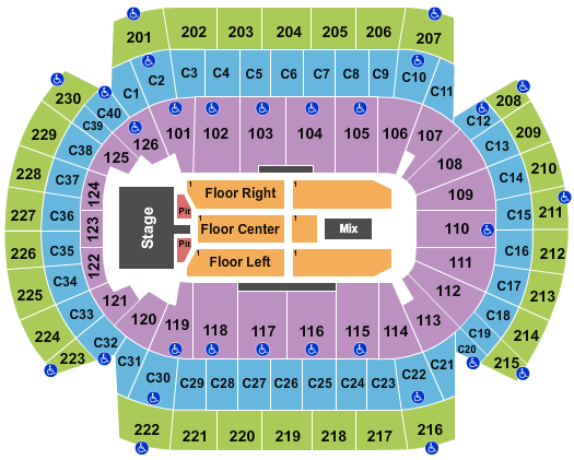 Xcel Energy Center Pentatonix Seating Chart