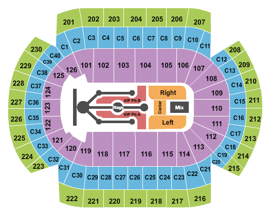 Xcel Energy Center Post Malone 2 Seating Chart