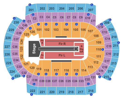 Xcel Energy Center Taylor Swift Seating Chart