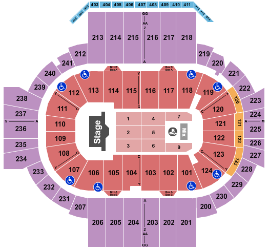 XL Center Aventura Seating Chart