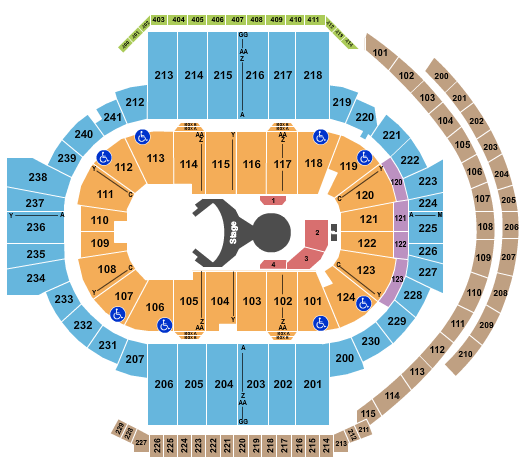 XL Center Cirque - Ovo Seating Chart