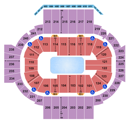 Xl Center Seating Chart With Rows