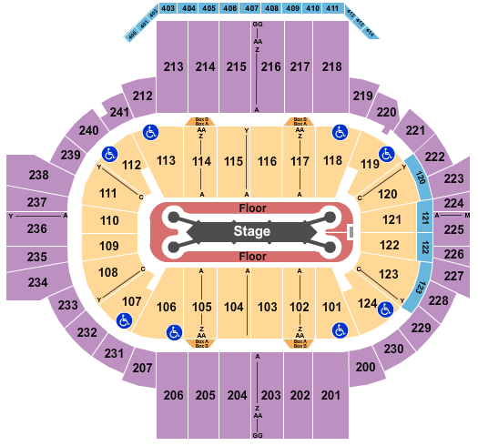 XL Center Feid Seating Chart