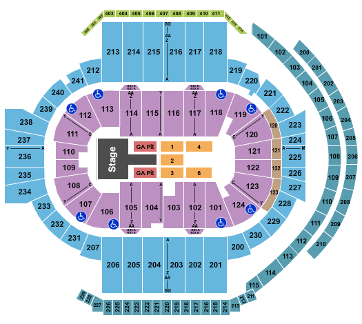 XL Center Guns N Roses Seating Chart