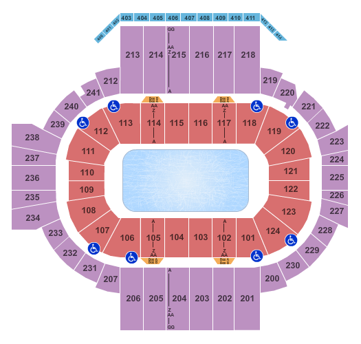XL Center Ice Show Seating Chart