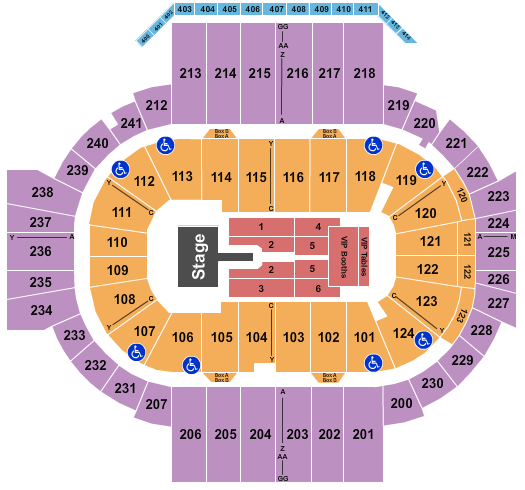 XL Center Mary J. Blige Seating Chart