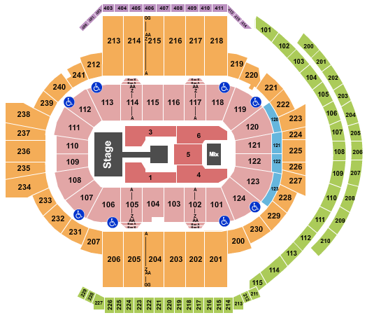 XL Center Nicki Manaj Seating Chart