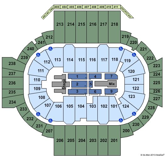 XL Center Rihanna Seating Chart