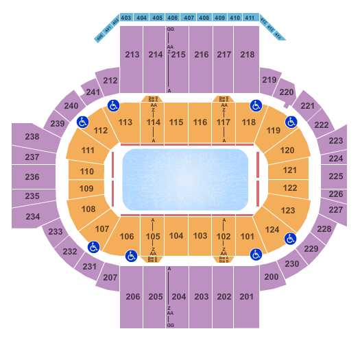 XL Center Stars on Ice Seating Chart