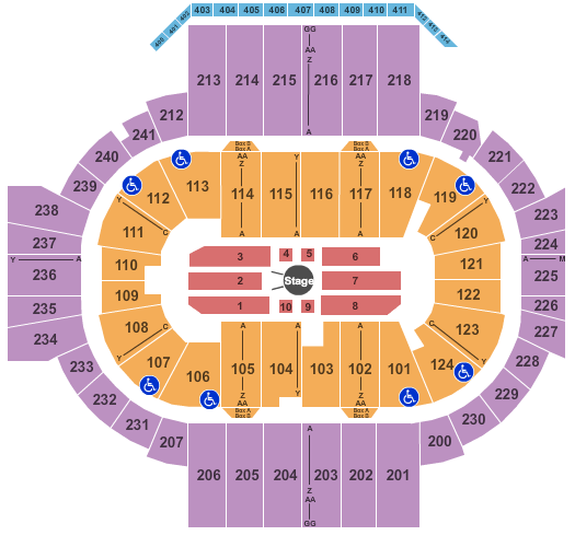 XL Center Women Of Faith Seating Chart