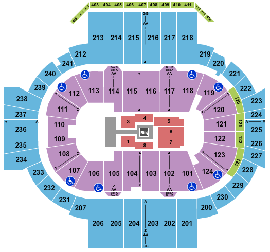 XL Center Wrestling Seating Chart