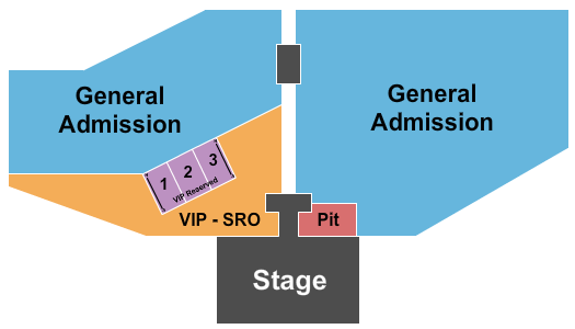 XRoads41 Festival Grounds GA/VIP/Pit Seating Chart