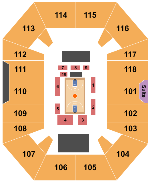 Xavier Convocation Center Basketball Seating Chart