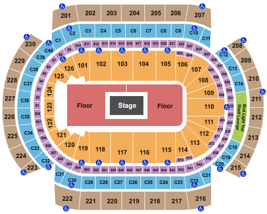 Xcel Energy Center CenterStage Seating Chart