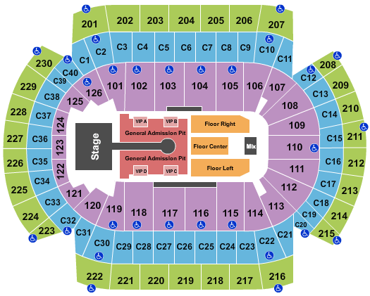 Xcel Energy Center Chainsmokers Seating Chart