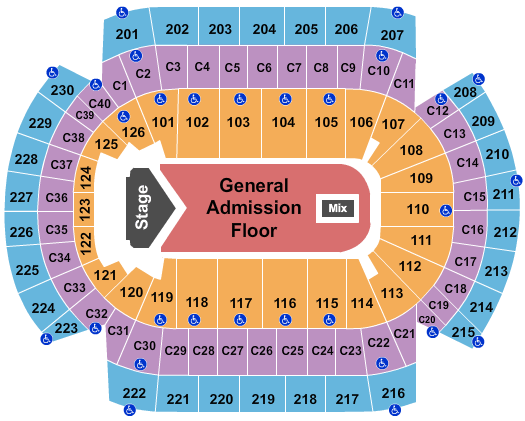 Xcel Energy Center Chance The Rapper Seating Chart