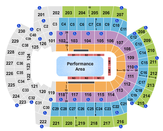 Xcel Energy Concert Seating Chart