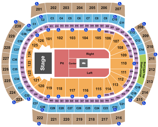 Xcel Energy Center Endstage Pit Seating Chart