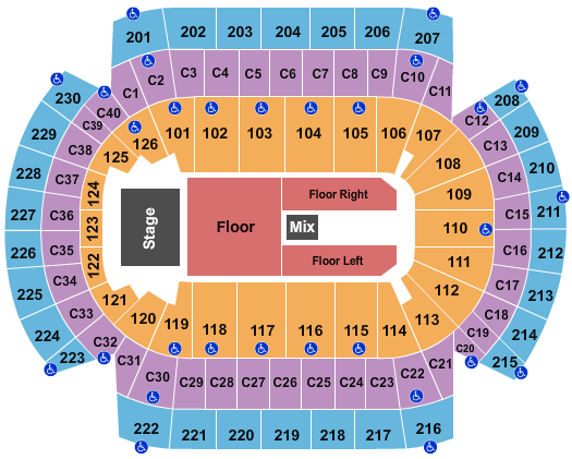 Xcel Energy Center Five Finger Death Punch Seating Chart