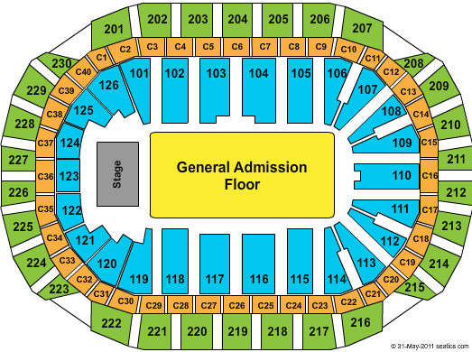 Xcel Energy Center Foo Fighters Seating Chart