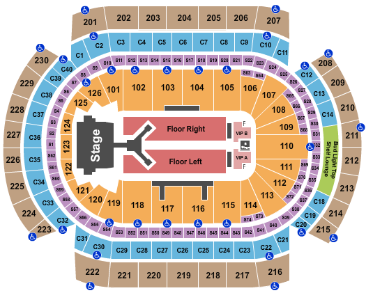 Fiserv Forum Seating Chart + Rows, Seats and Club Seats