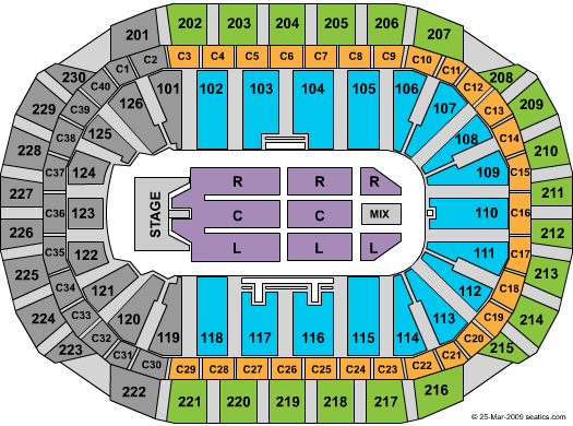 Xcel Energy Center Keith Urban Seating Chart