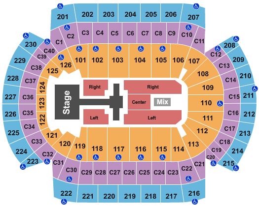 Xcel Energy Center Lionel Richie Seating Chart