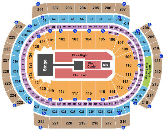 seating chart for Xcel Energy Center - Lizzo - eventticketscenter.com