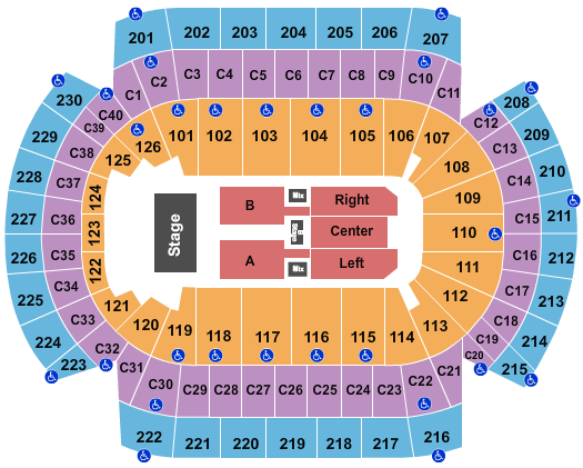 Xcel Energy Center Niall Horan Seating Chart