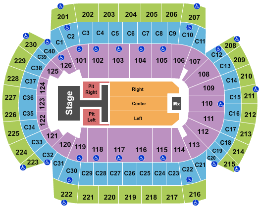Xcel Energy Center Old Dominion Seating Chart