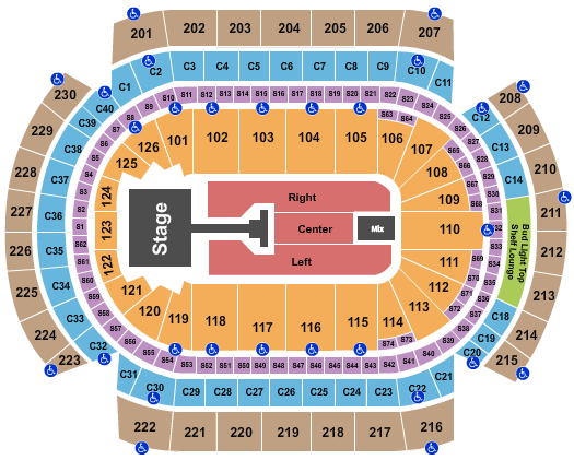 Pink Xcel Energy Center Seating Chart