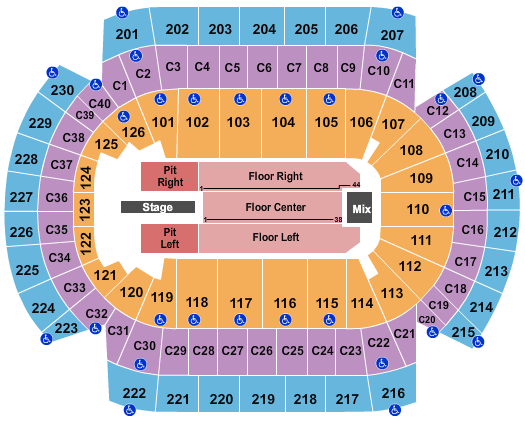 Xcel Energy Center Post Malone Seating Chart