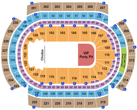 Xcel Energy Center Rodeo Seating Chart