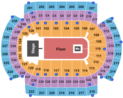 Xcel Energy Center seating chart event tickets center