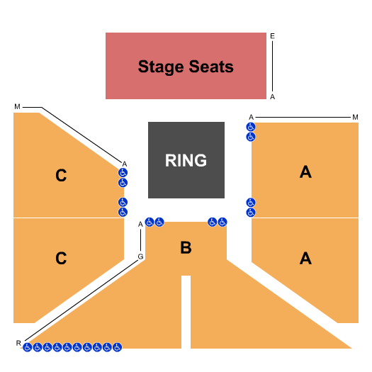 Xcite Center At Parx Casino and Racing Xcite Fight Night Seating Chart