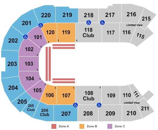 Angel of the Winds Arena Circus - IntZone Seating Chart