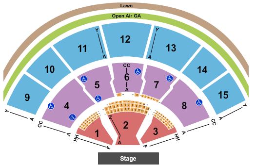 Xfinity Center Seating Chart - Mansfield