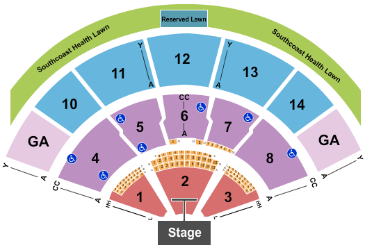 Xfinity Center - MA Tim McGraw Seating Chart