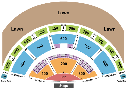 Xfinity Theatre Endstage Pit Seating Chart