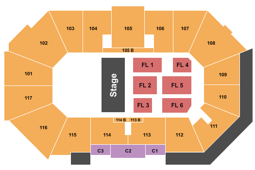 Xtream Arena Endstage-2 Seating Chart