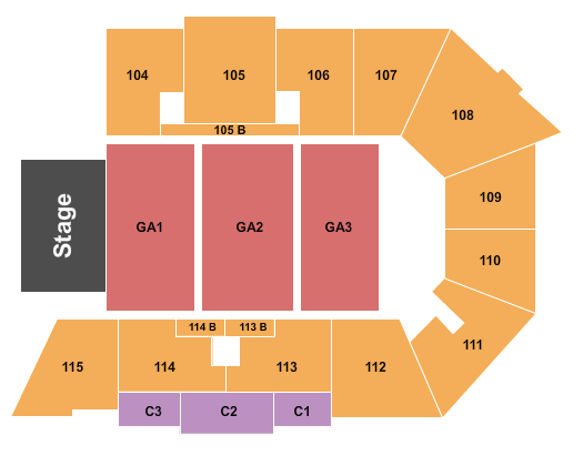 Xtream Arena Endstage GA Pit 2 Seating Chart