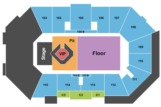 Xtream Arena Toby Keith Seating Chart