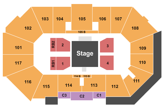 Xtream Arena Wrestling Seating Chart