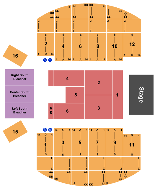 Yakima Valley Sundome Endstage 2 Seating Chart