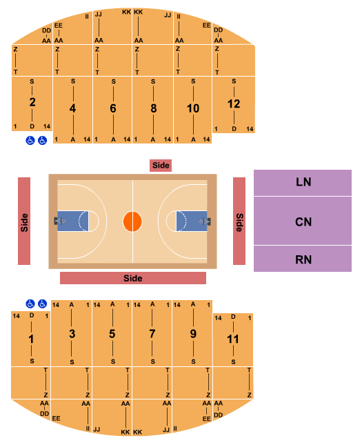 Yakima Sun Dome Seating Chart